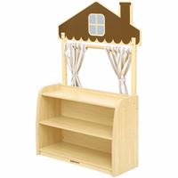 图片 淘乐自然布偶台-木色 Toddler Nature Puppet Theatre-Wood