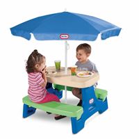 图片 四人野餐游戏桌 Easy Store™ Jr. Play Table with Umbrella 