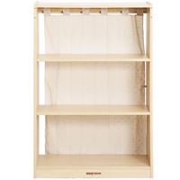 图片 变装中空三层柜-枫木纹  Role Play-Open Back 3 Shelf Cabinet