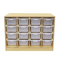 图片 Kids-F 四列大/小储物盒教学柜 4 Column Unit, 150Tray 