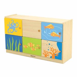 图片 海洋横式6格工作柜  KB1-NX15003-A0 Ocean Horizontal 6 Compartment Cabinet