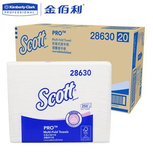 图片  28630 金佰利商用scott锁水折叠式擦手纸